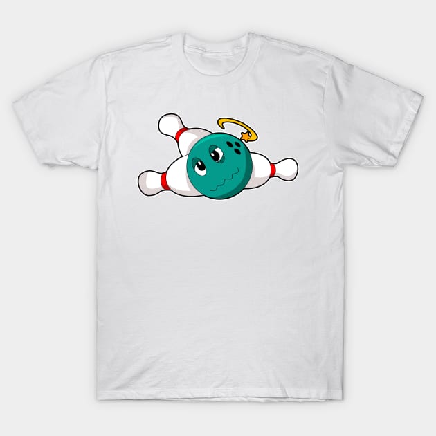 Bowling Bowling ball Bowling pin T-Shirt by Markus Schnabel